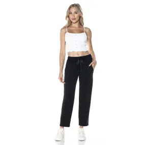 Jass Straight Leg Pleather Pocket Pant