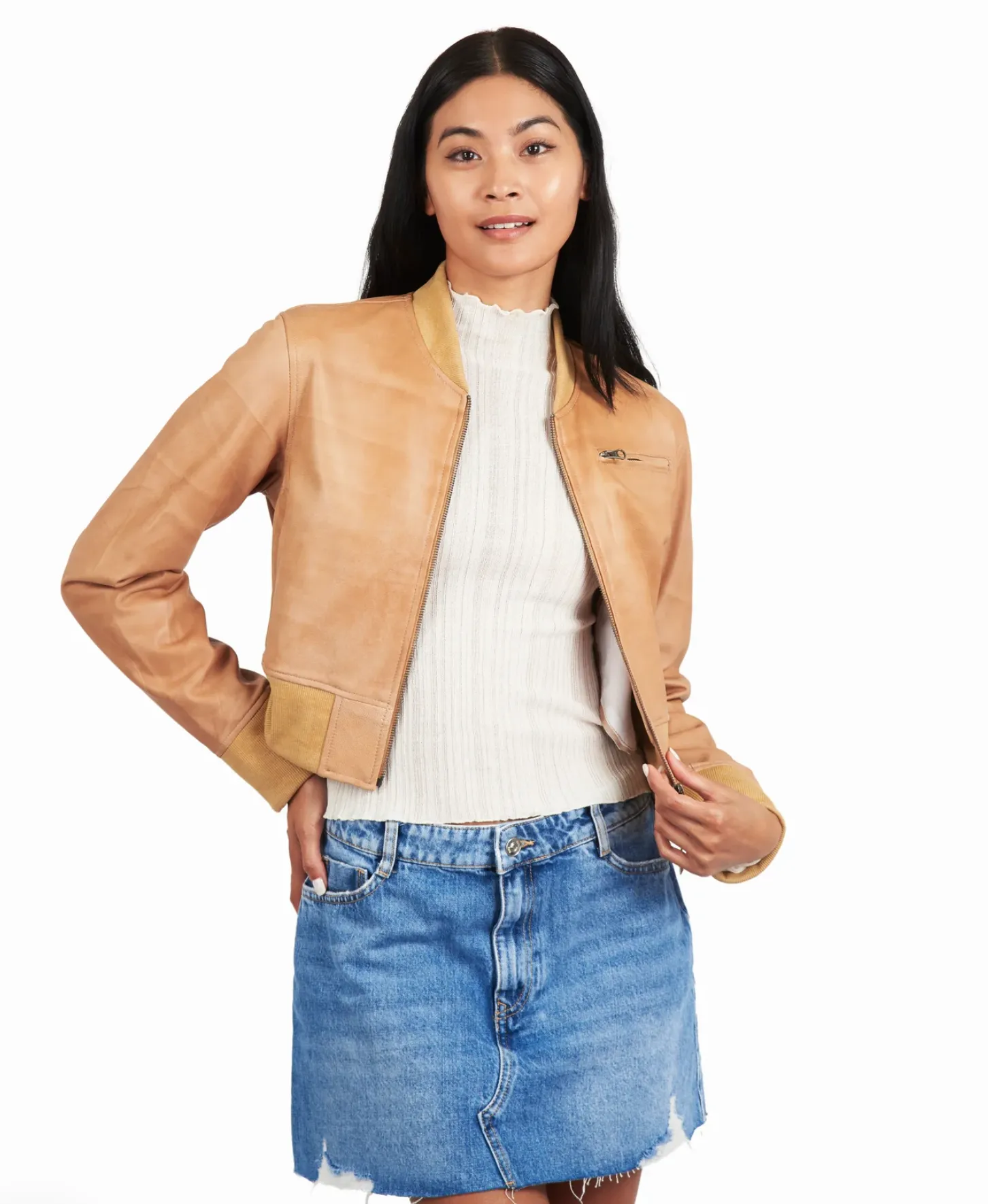 JKT Collins Patina Leather Jacket