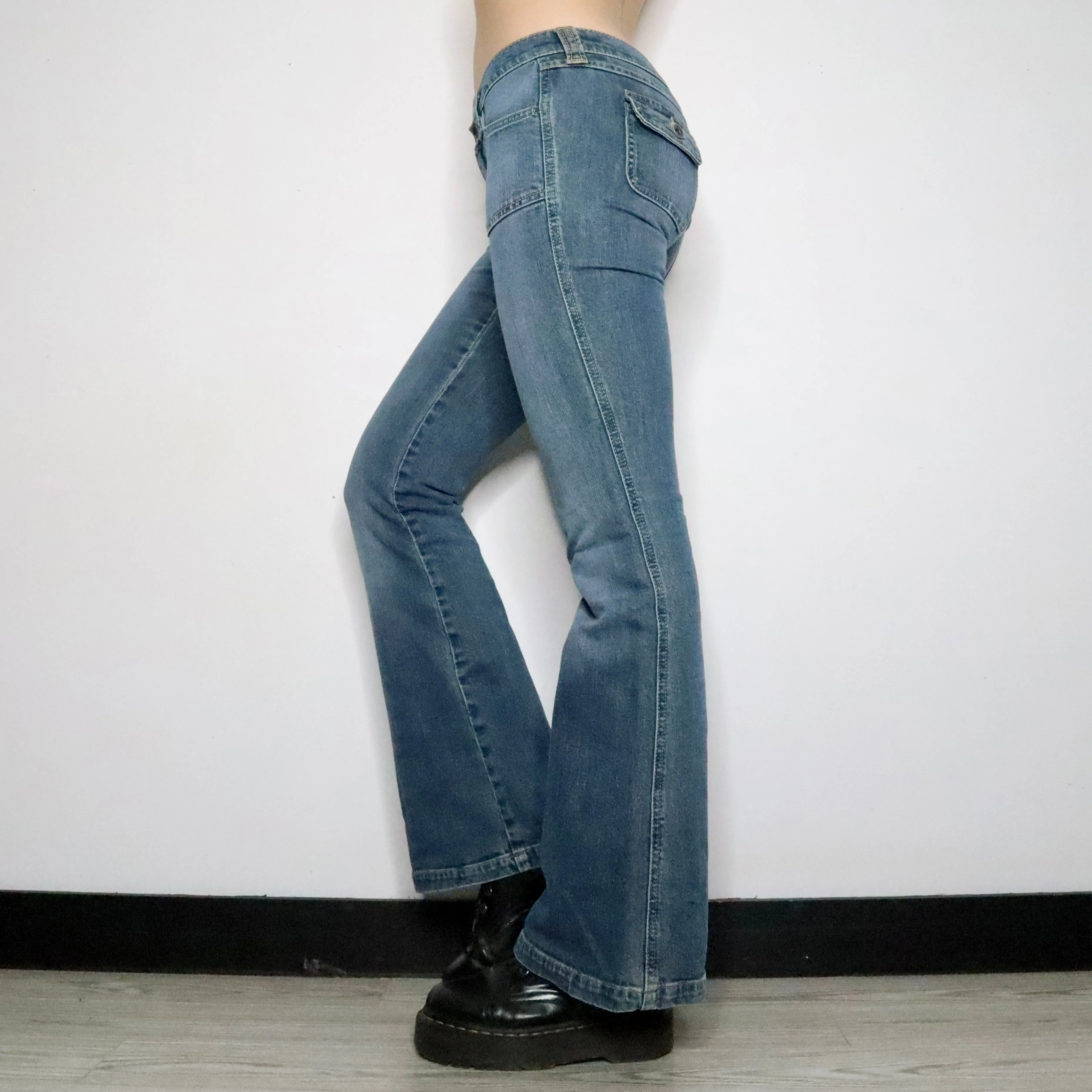 Low Rise Flare Jeans (Small)