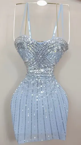 Luxury Baby Dress - Baby Blue