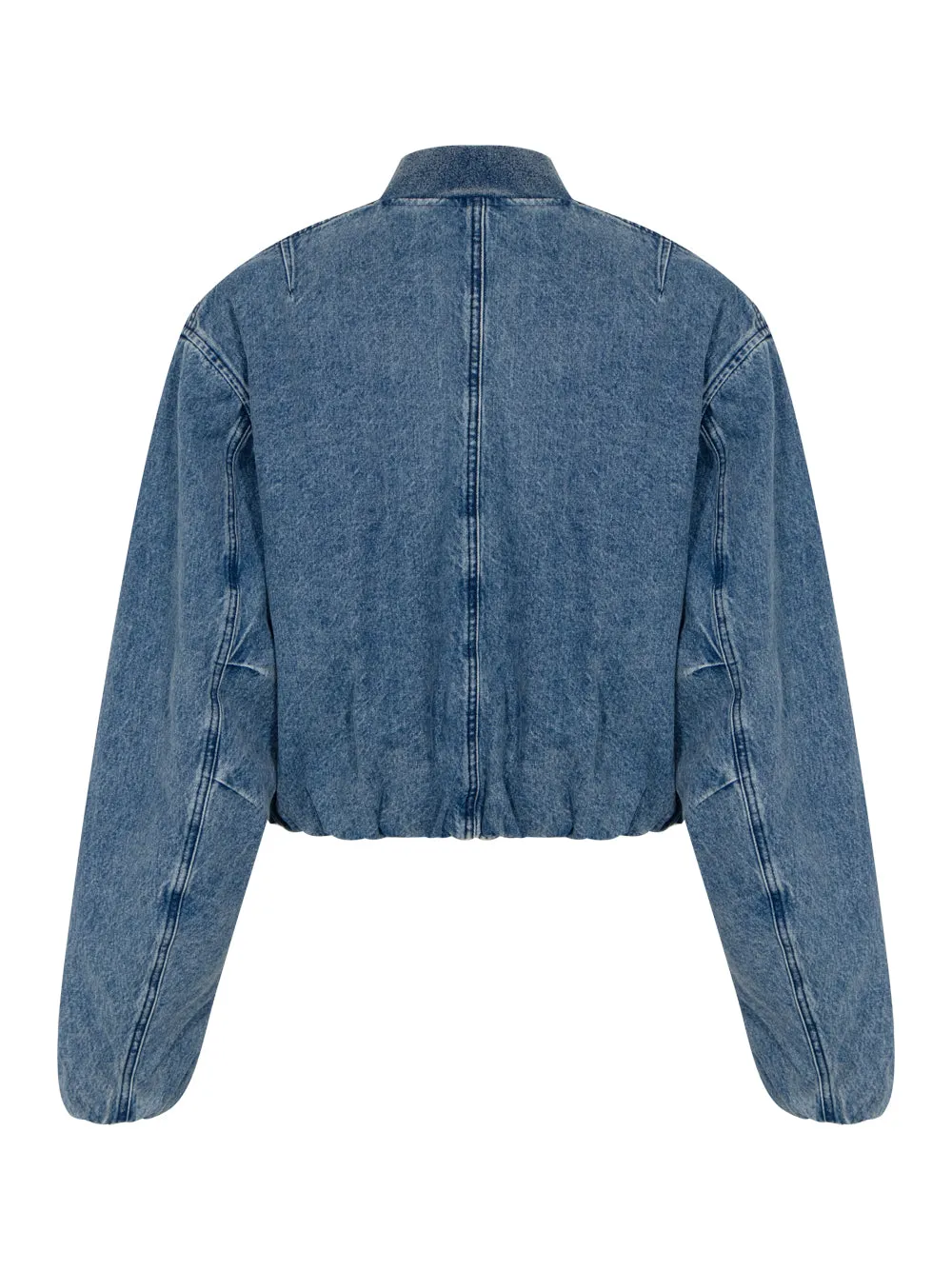 Maggie Cropped Bomber Jacket (Amara)