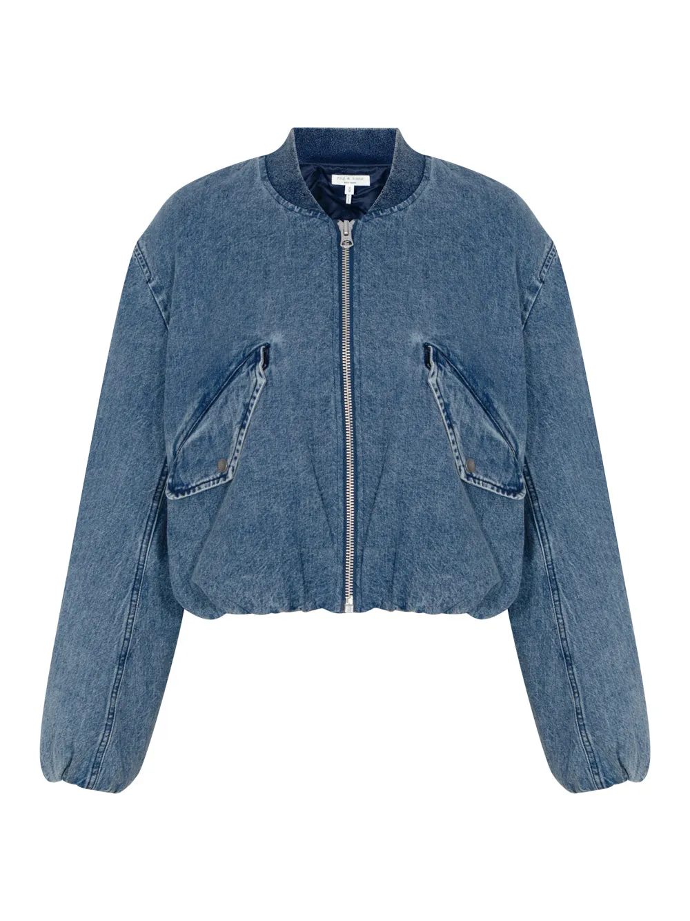 Maggie Cropped Bomber Jacket (Amara)