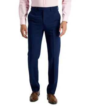 Nautica Mens Regular fit Dress Pants 42 / 30 Blue Solid Stretch