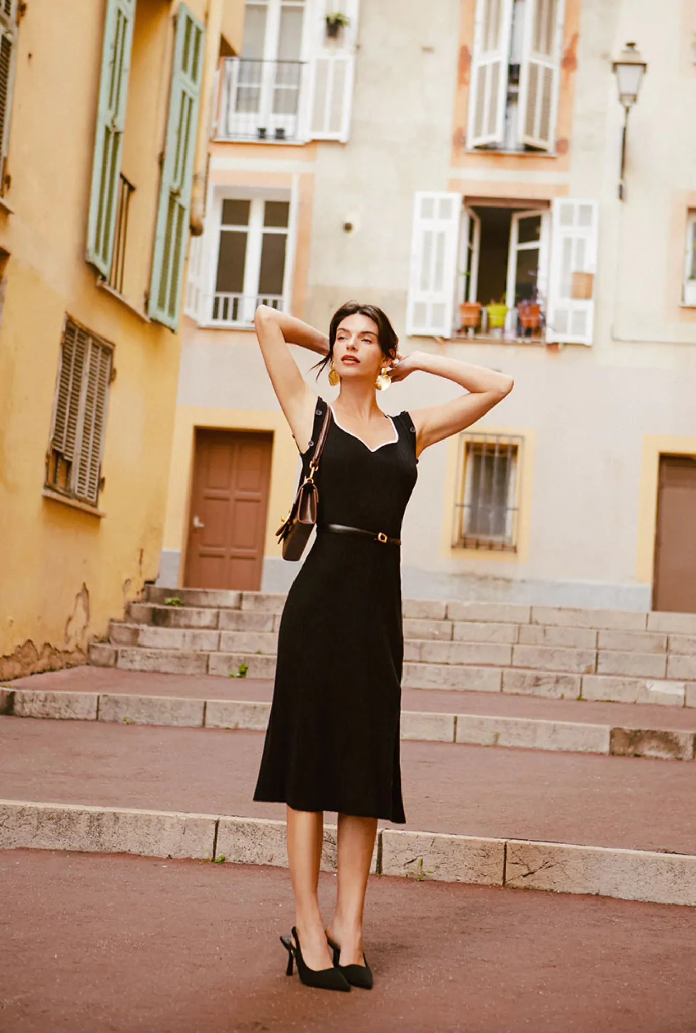 Ophelia Adjustable Sleeve Knit Dress
