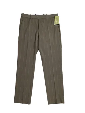 Perry Ellis Portfolio Mens Modern fit Dress Pants 36 / 34 Beige Plaid Stretch