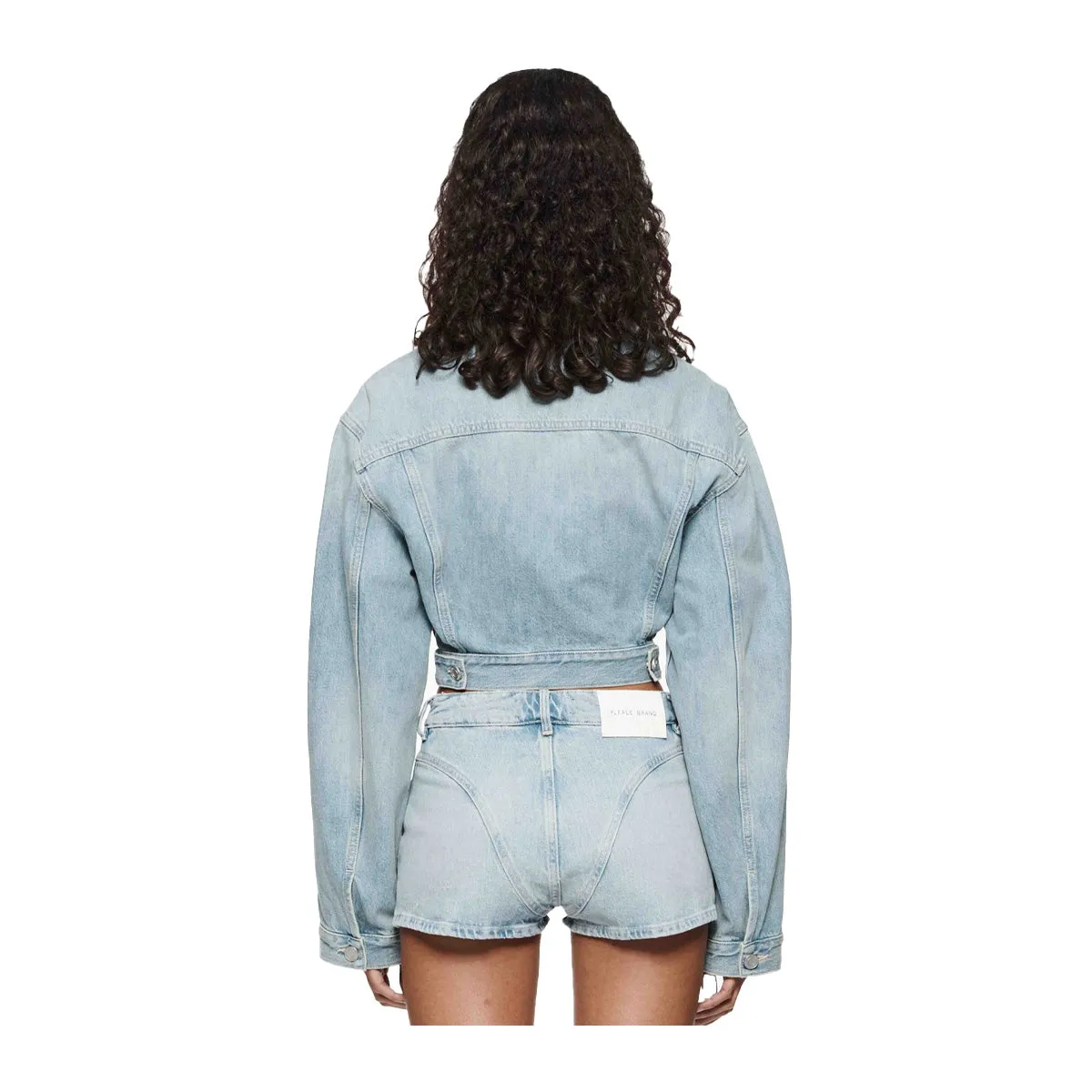 Purple Brand Womens Crop Jacket D6002-JABL224 Lt Indigo