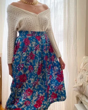 Pykettes Floral Midi Skirt