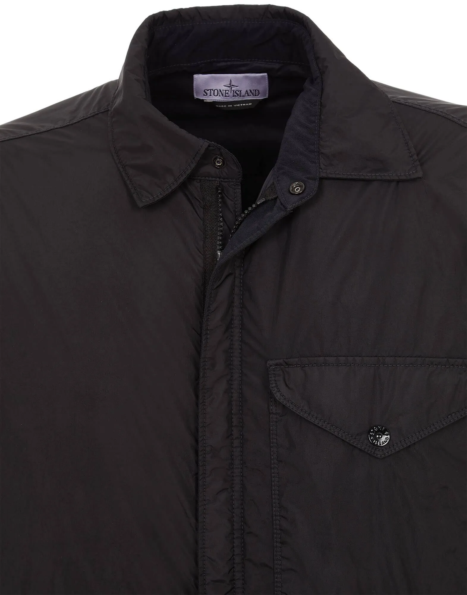 Q0123 Garment Dyed Crinkle Reps Light Jacket Overshirt