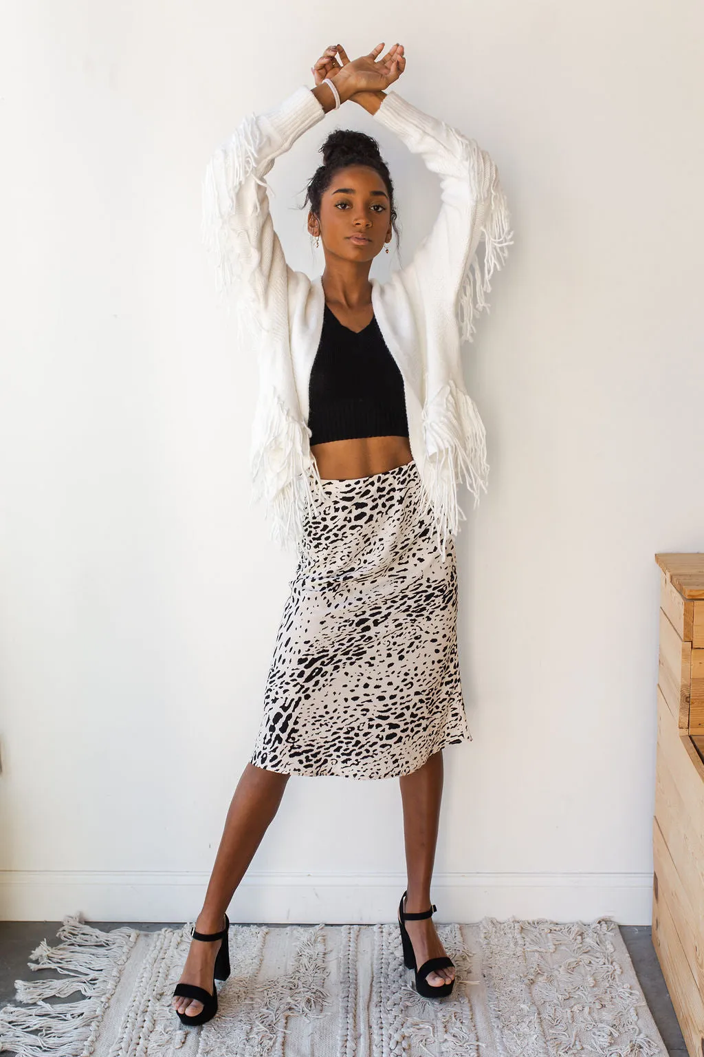 safari land midi skirt