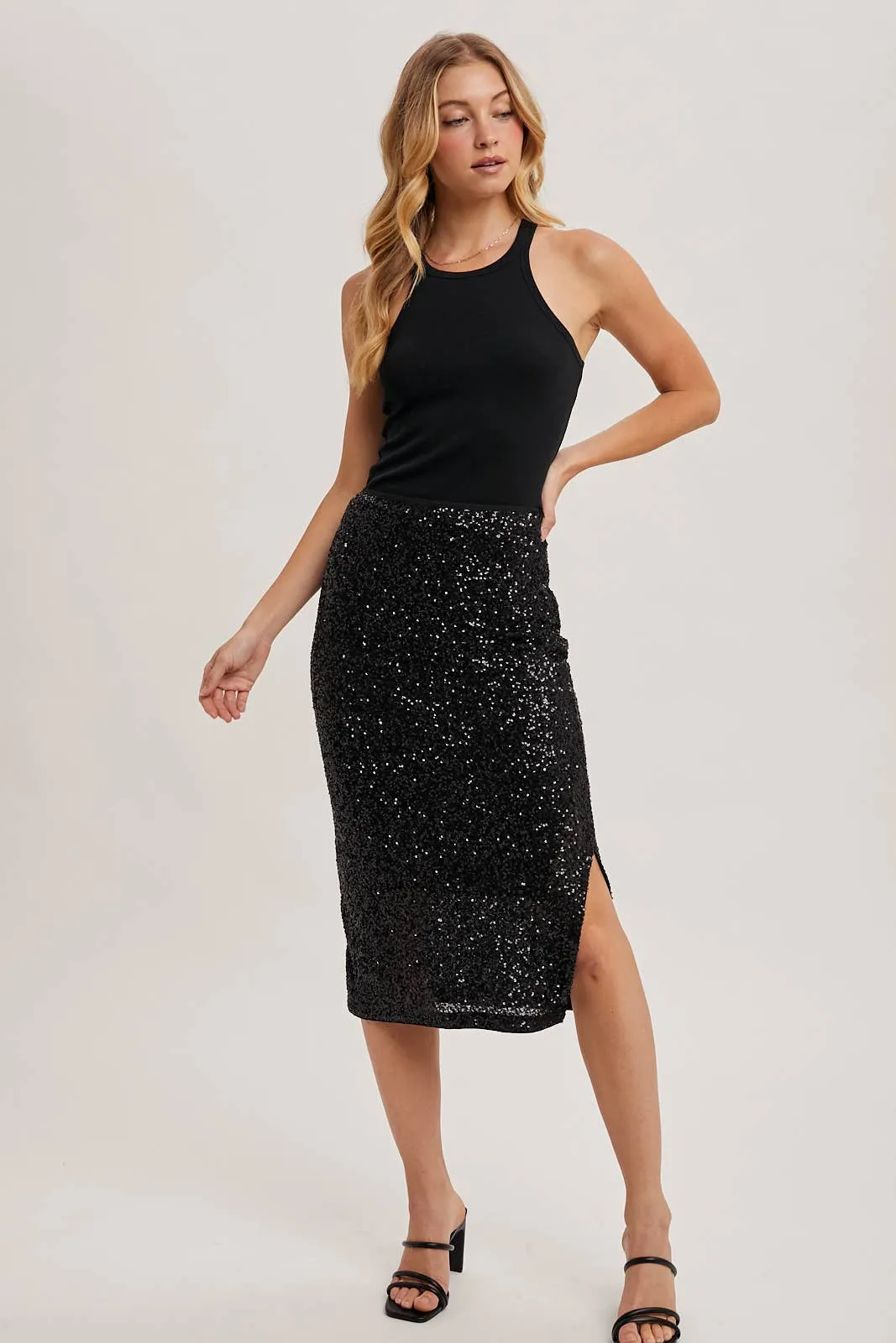 Sammy - Sequin Midi Skirt
