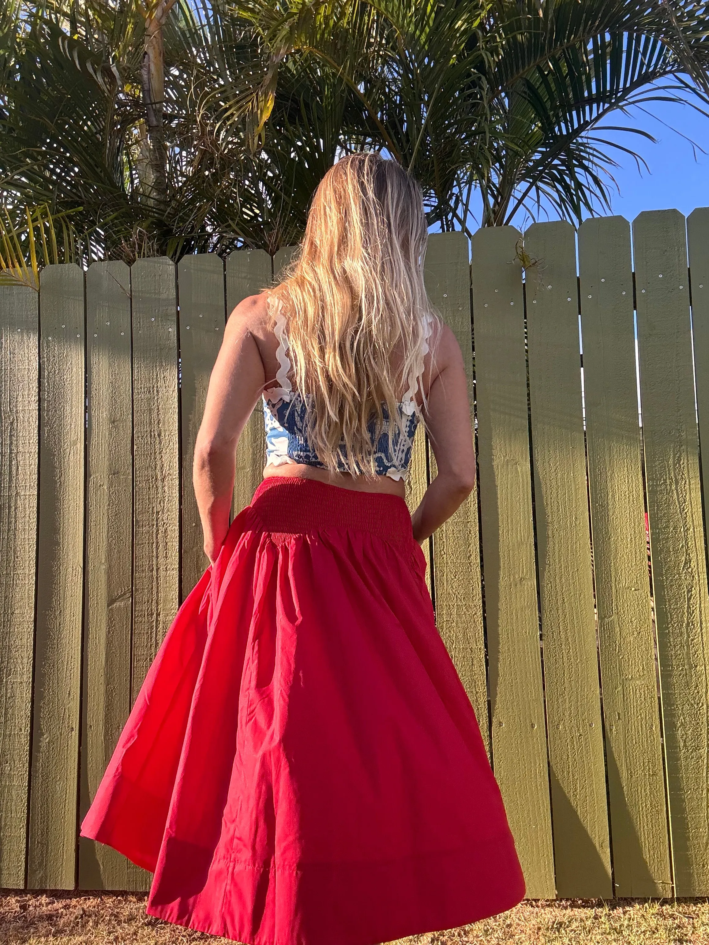 Scarlet Midi Skirt