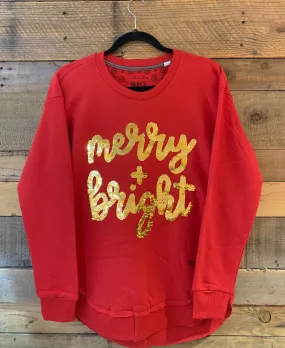 Sequins Merry & Bright Cozy Sweatshirt