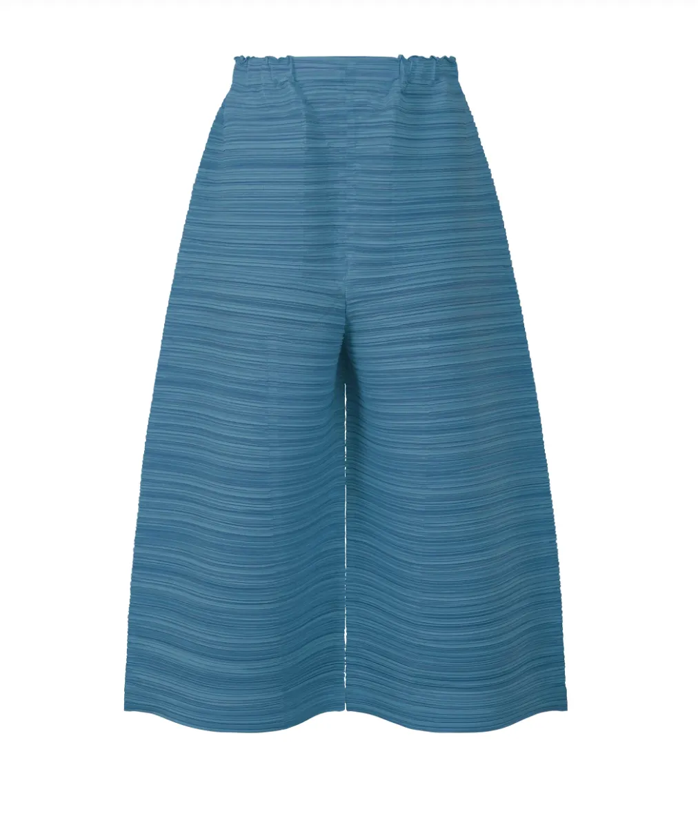 Sheer Bounce Pants in Blue Salt by Pleats Please Issey Miyake