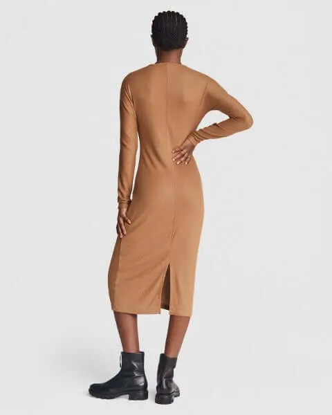 The Knit Rib Bias Dress
