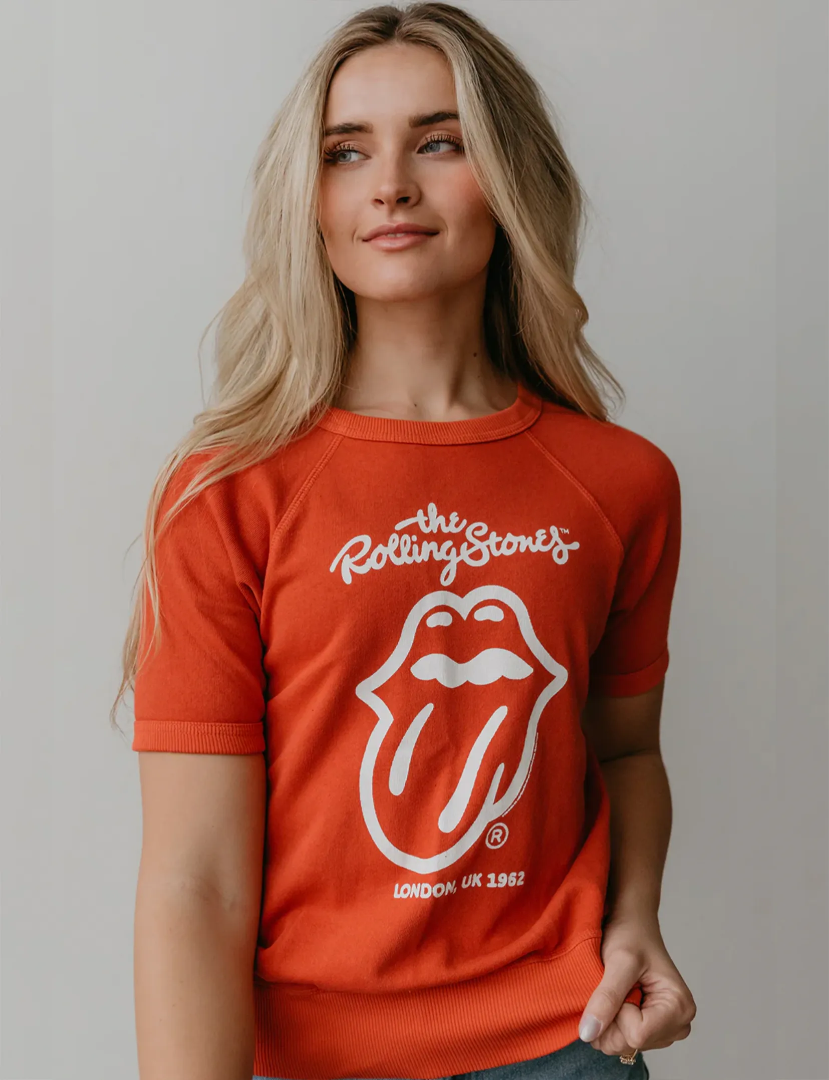The Rolling Stones London Raglan Tee in Red