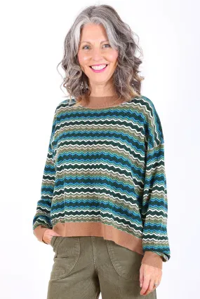 Tidal Sweater Forest in Wool/Cashmere