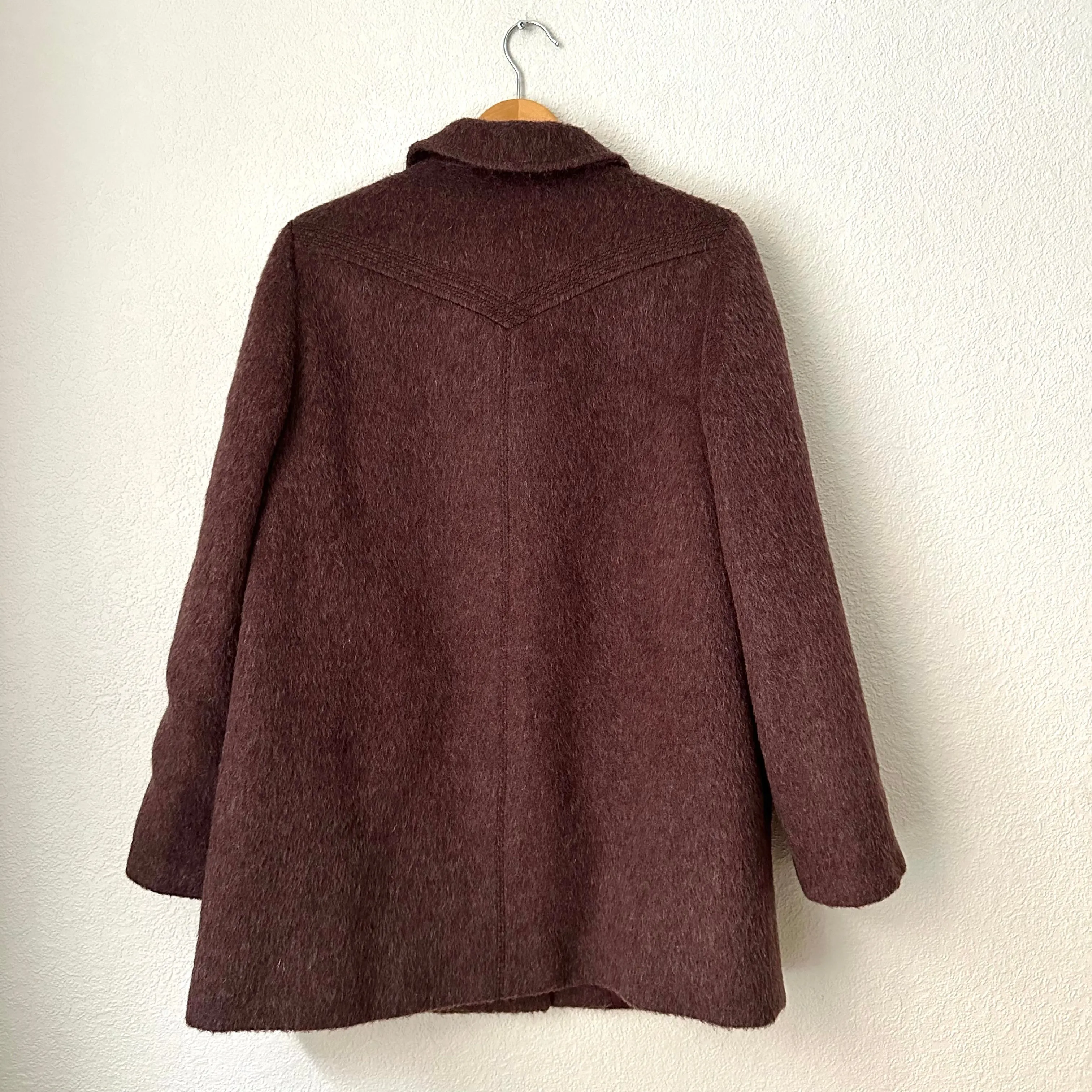 Vintage Alpaca Merino Wool Short Coat