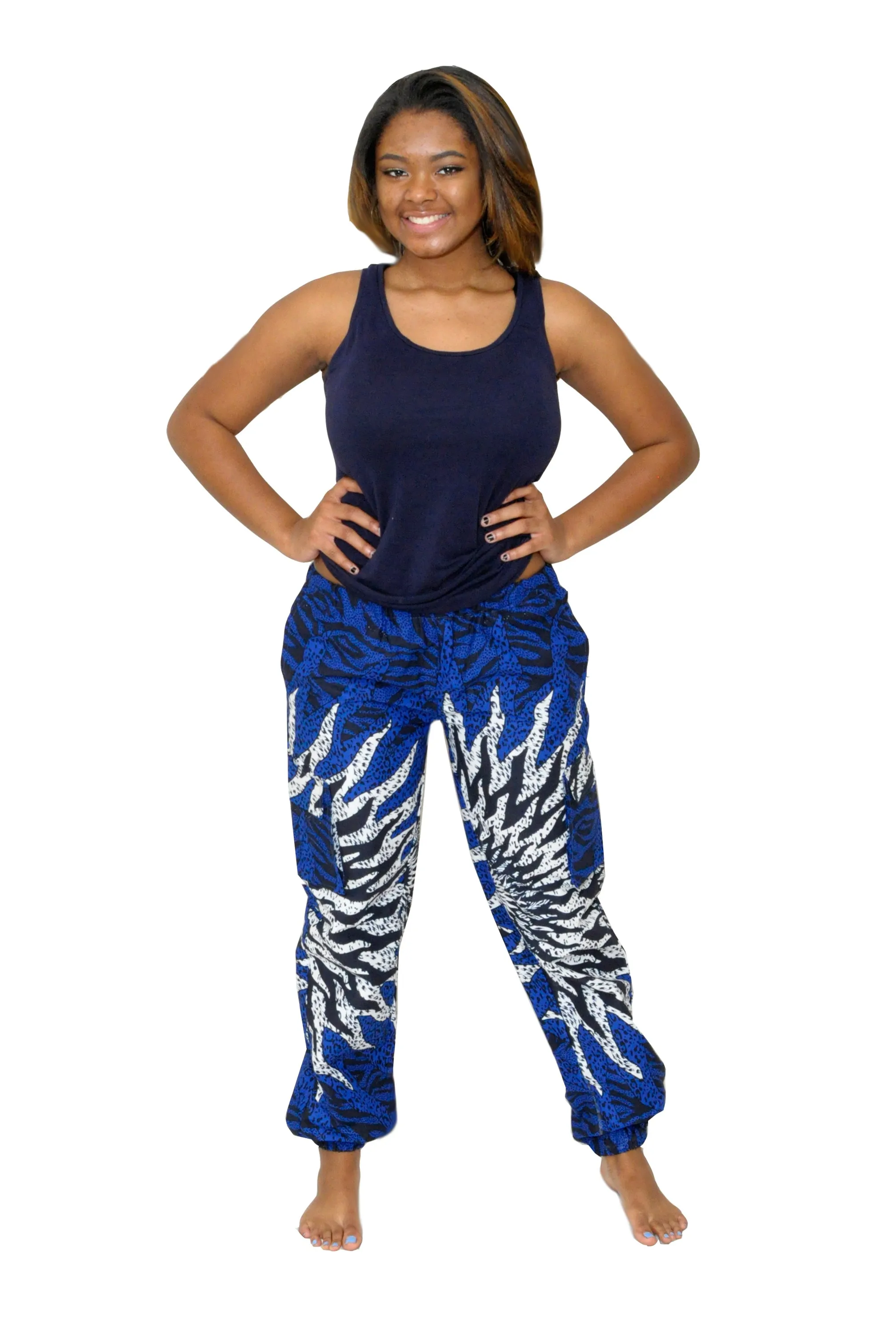 Western Love African Print Cargo Pants