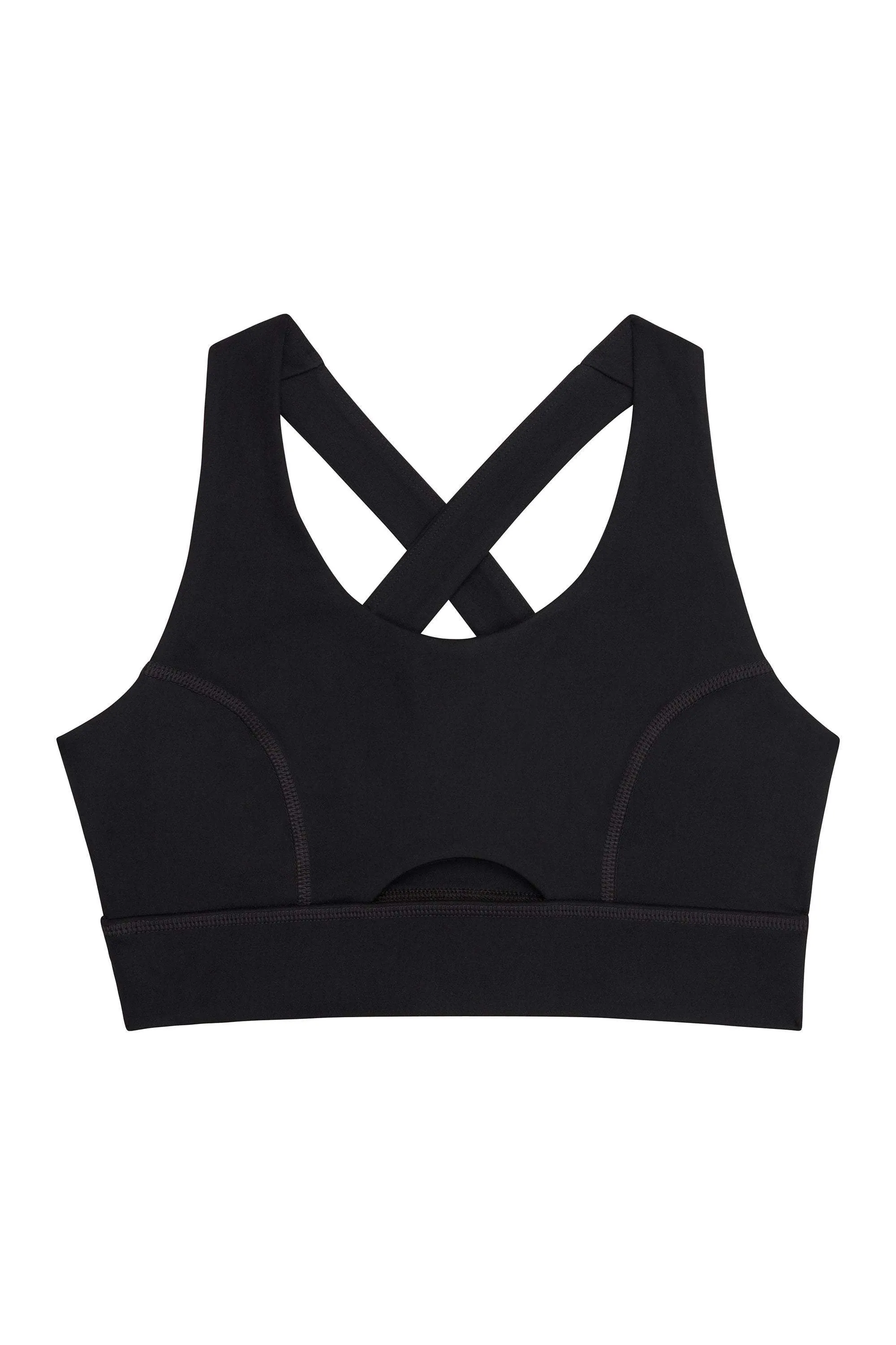 Wolf & Whistle Cross Back Bra Black