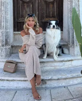 Women's Sheer Knit Maxi Dress with Long Sleeves