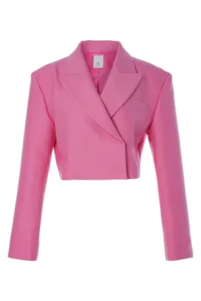 Wool & Silk Cropped Jacket