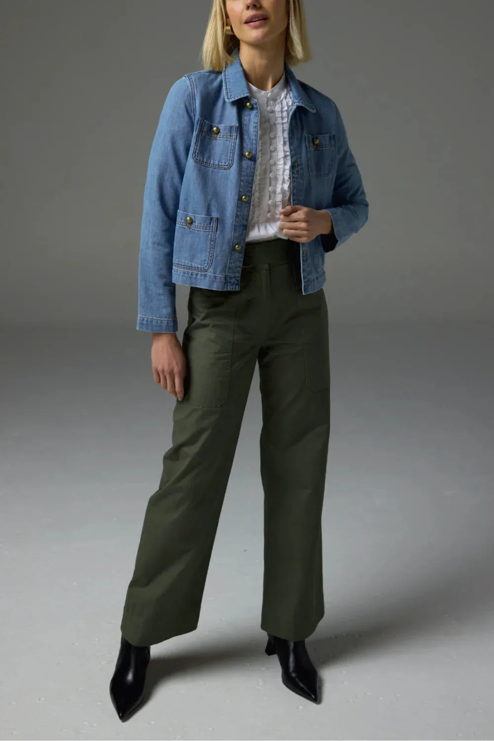 Zoe Kratzmann Palpable Jacket in Light Washed Denim